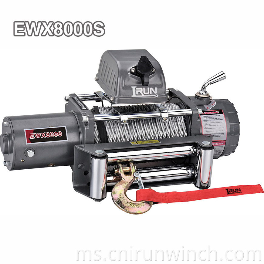 Electric Recovery Winches 8000lbs Control Box On The Tie Bar